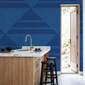 Seafood Ocean Blue Mural Wallpaper - room preview 03