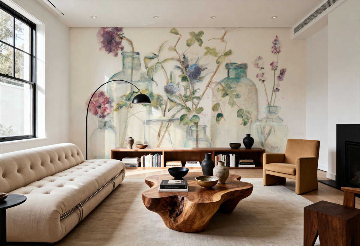 Blossoms IV Mural Wallpaper - room preview 03