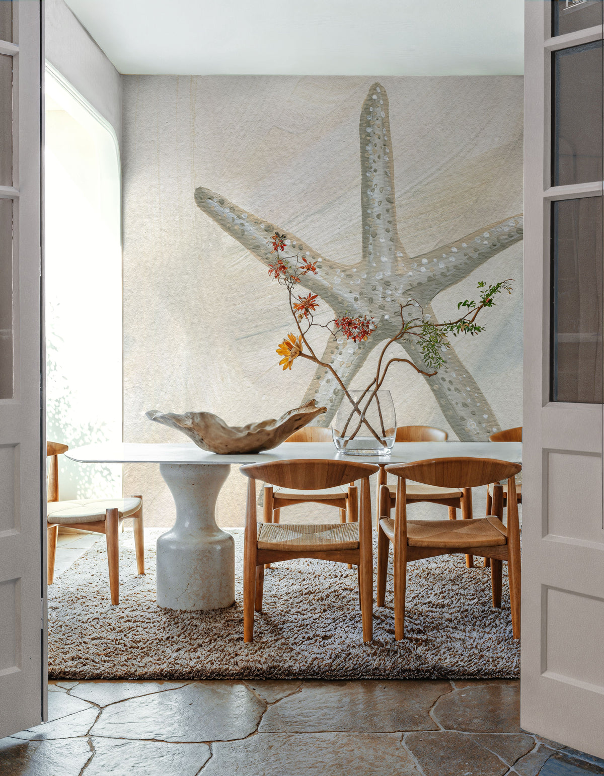 Starfish II Mural Wallpaper - room preview 03