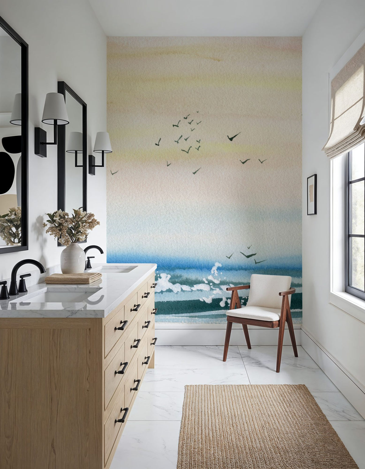 Sunset Shore Mural Wallpaper - room preview 03