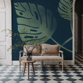 Monstera V Mural Wallpaper - room preview 03
