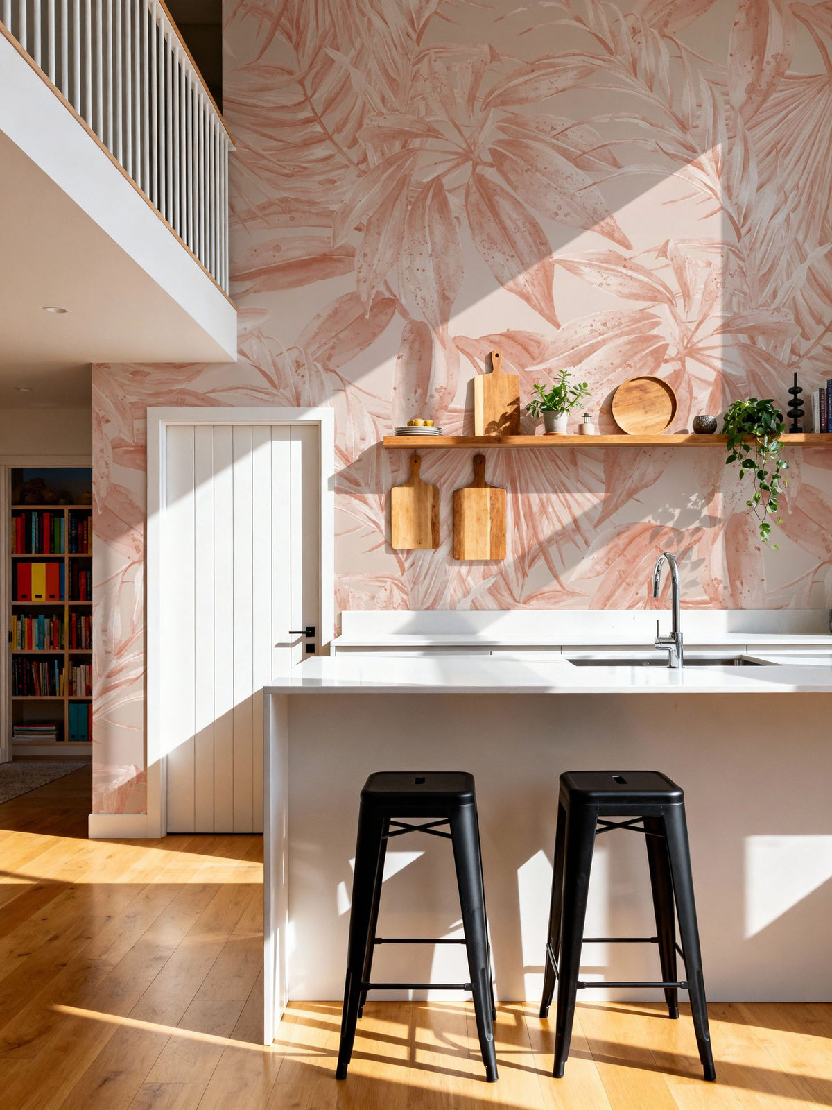Leaves on Mars Mural Wallpaper - room preview 03
