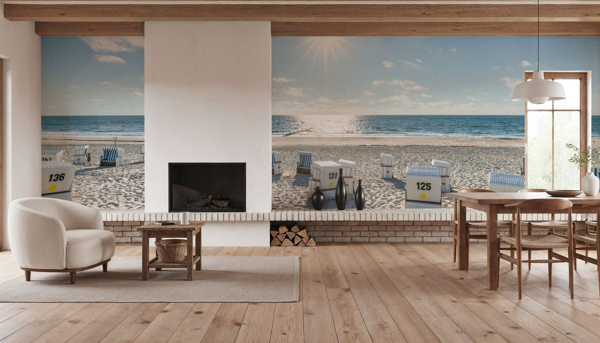 North Sea Light Mural Wallpaper - room preview 03