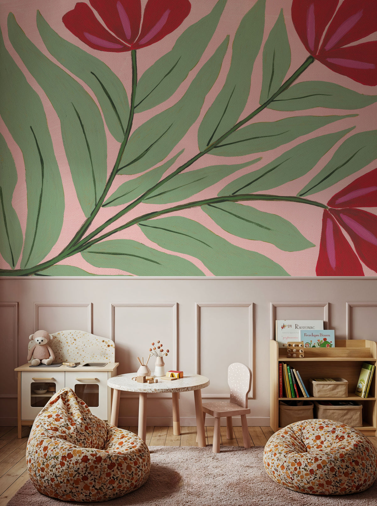 Botanical Bliss III Mural Wallpaper - room preview 03
