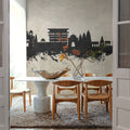Pandharpur India Skyline Concrete Mural Wallpaper - room preview 03