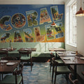 Greetings From Coral Gables Mural Wallpaper - room preview 03
