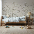 Peony Tree, Ivory Mural Wallpaper - room preview 03