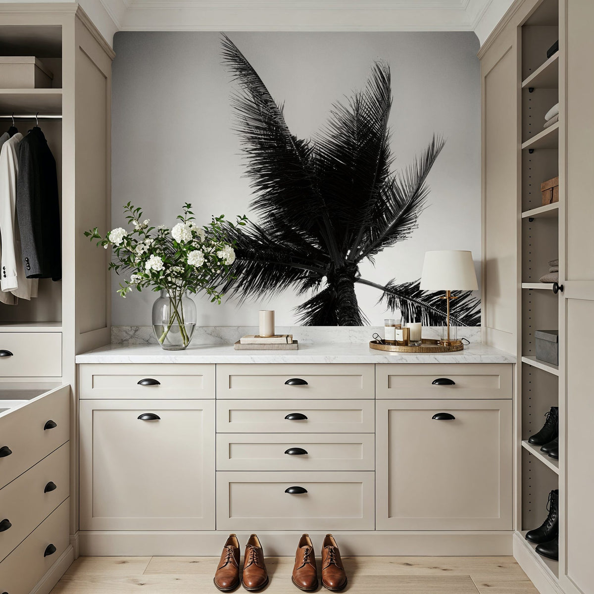 Palm Tree Looking Up IV Mural Wallpaper - room preview 03