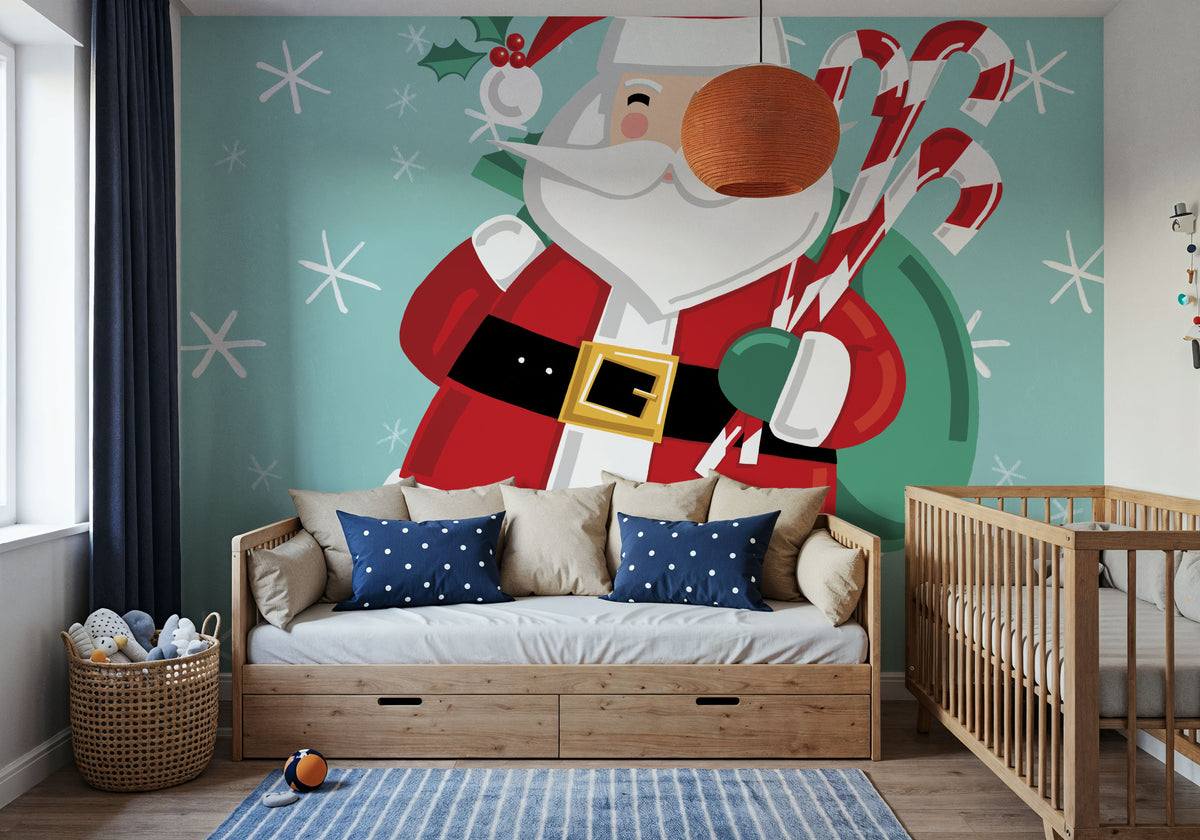 Festive Christmas I Mural Wallpaper - room preview 03