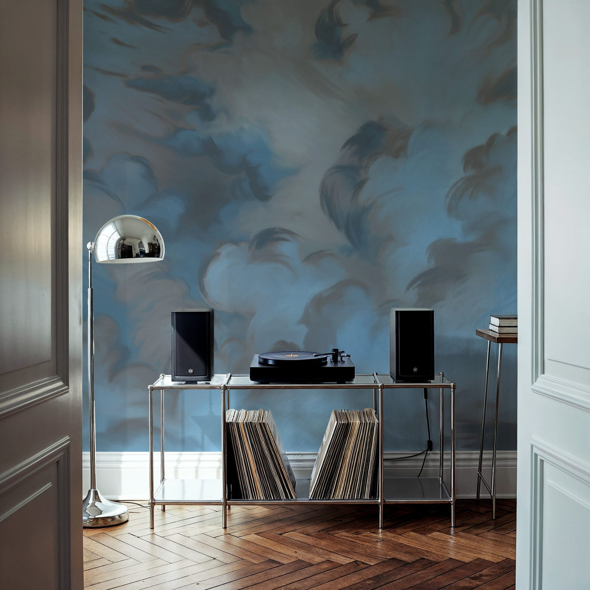 Clouding, Dark Mural Wallpaper - room preview 03