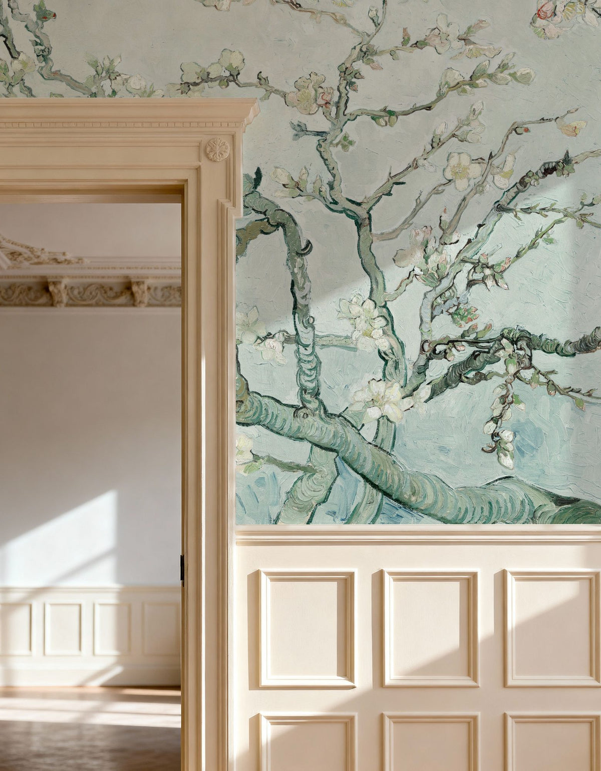 Almond Blossom, Crisp Air Mural Wallpaper - room preview 03