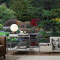 Autumn Bridge Reflection Mural Wallpaper - room preview 03