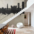 Erlangen Germany Skyline Concrete Mural Wallpaper - room preview 03
