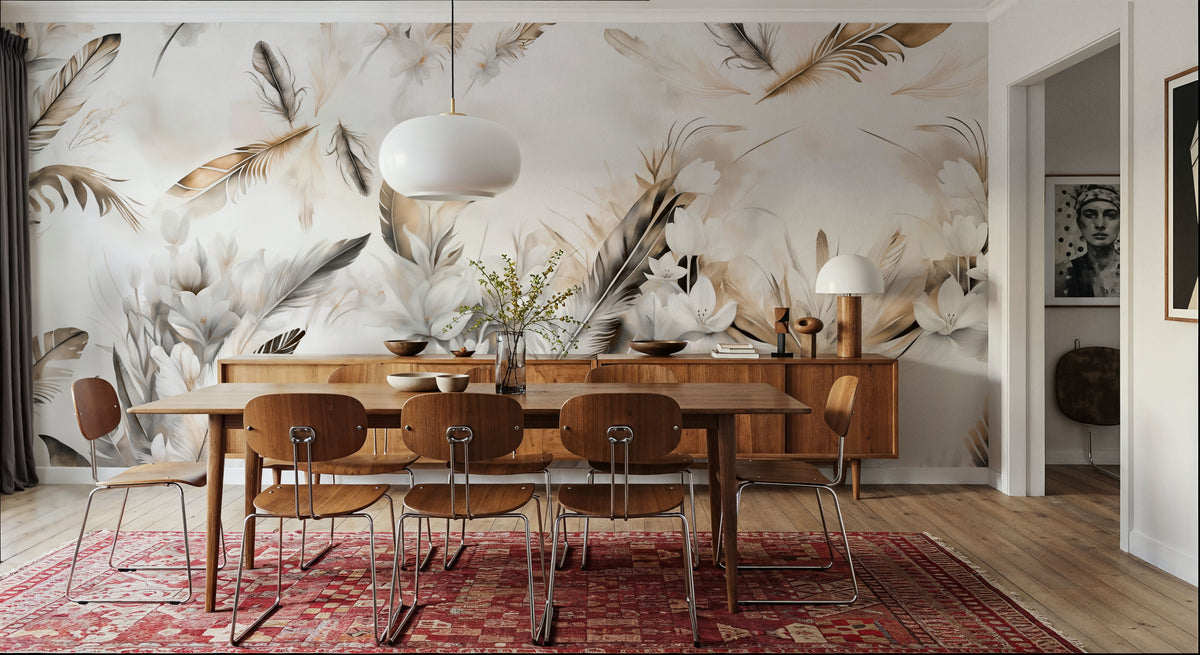 Tender Love Yellow Mural Wallpaper - room preview 03