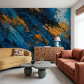 Blue Wood Trees Mural Wallpaper - room preview 03
