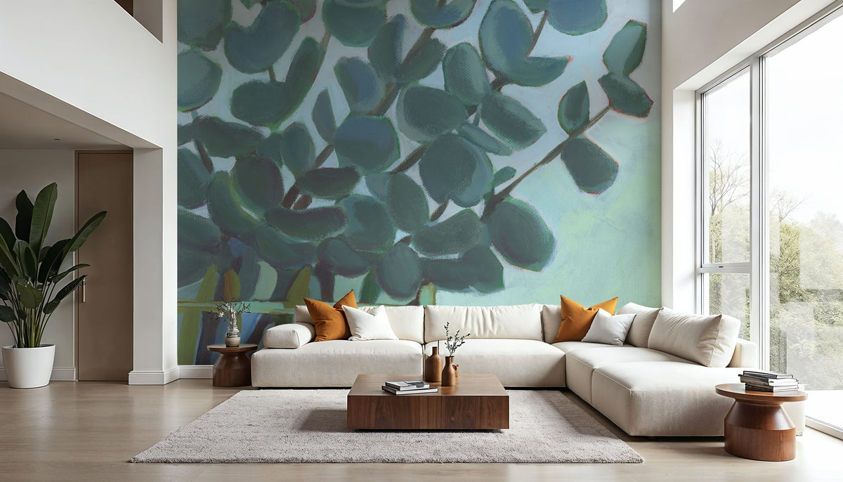 Eucalyptus Bouquet Mural Wallpaper - room preview 03