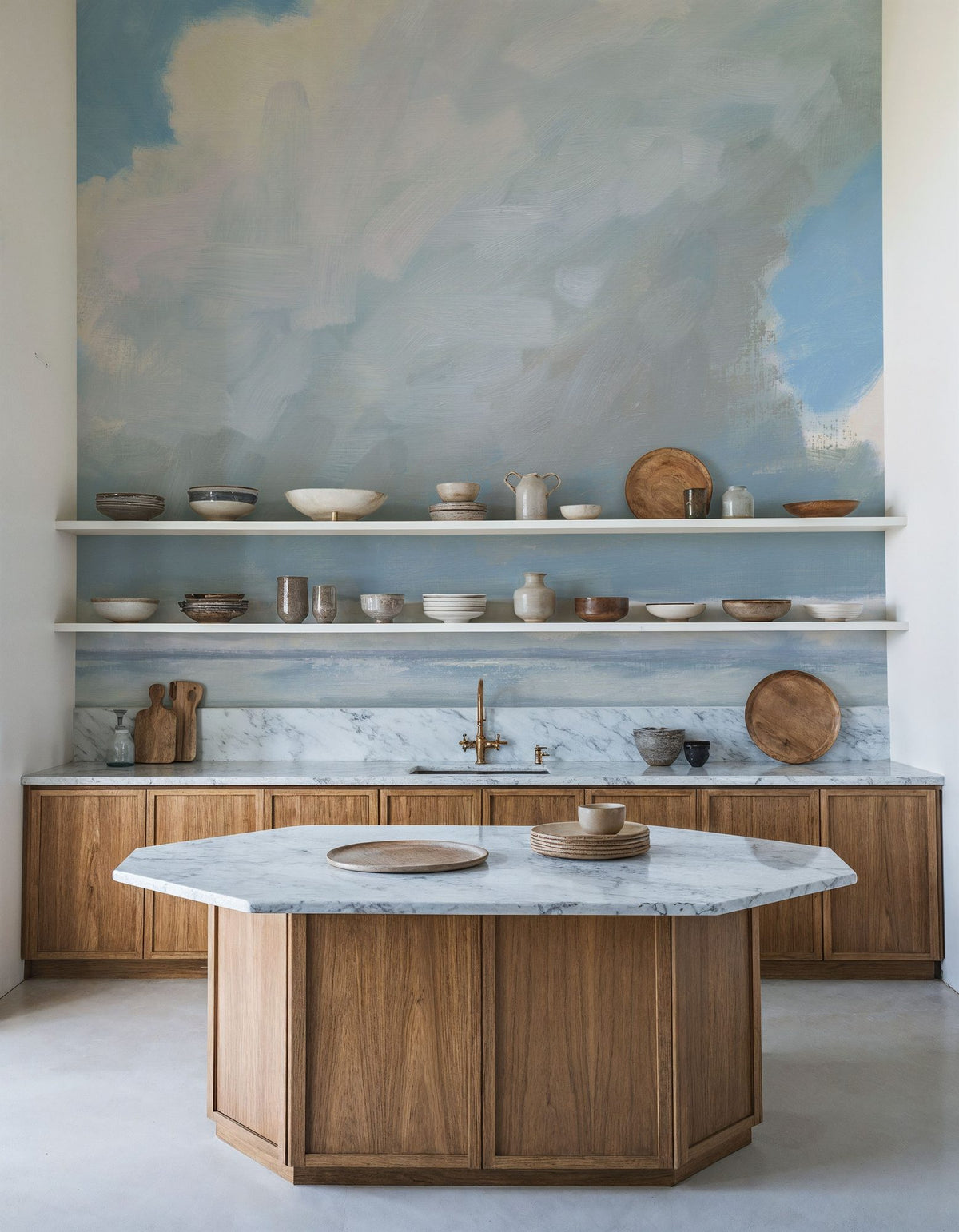 Dramatic Clouds II Mural Wallpaper - room preview 03