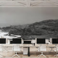 Peggy's Cove Lighthouse BW Mural Wallpaper - room preview 03