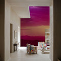 Magenta Twilight Peaks Mural Wallpaper - room preview 03