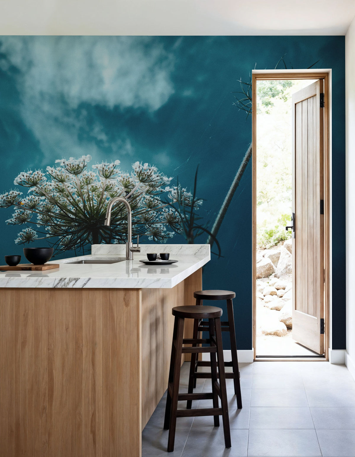 Wild Carrot Mural Wallpaper - room preview 03