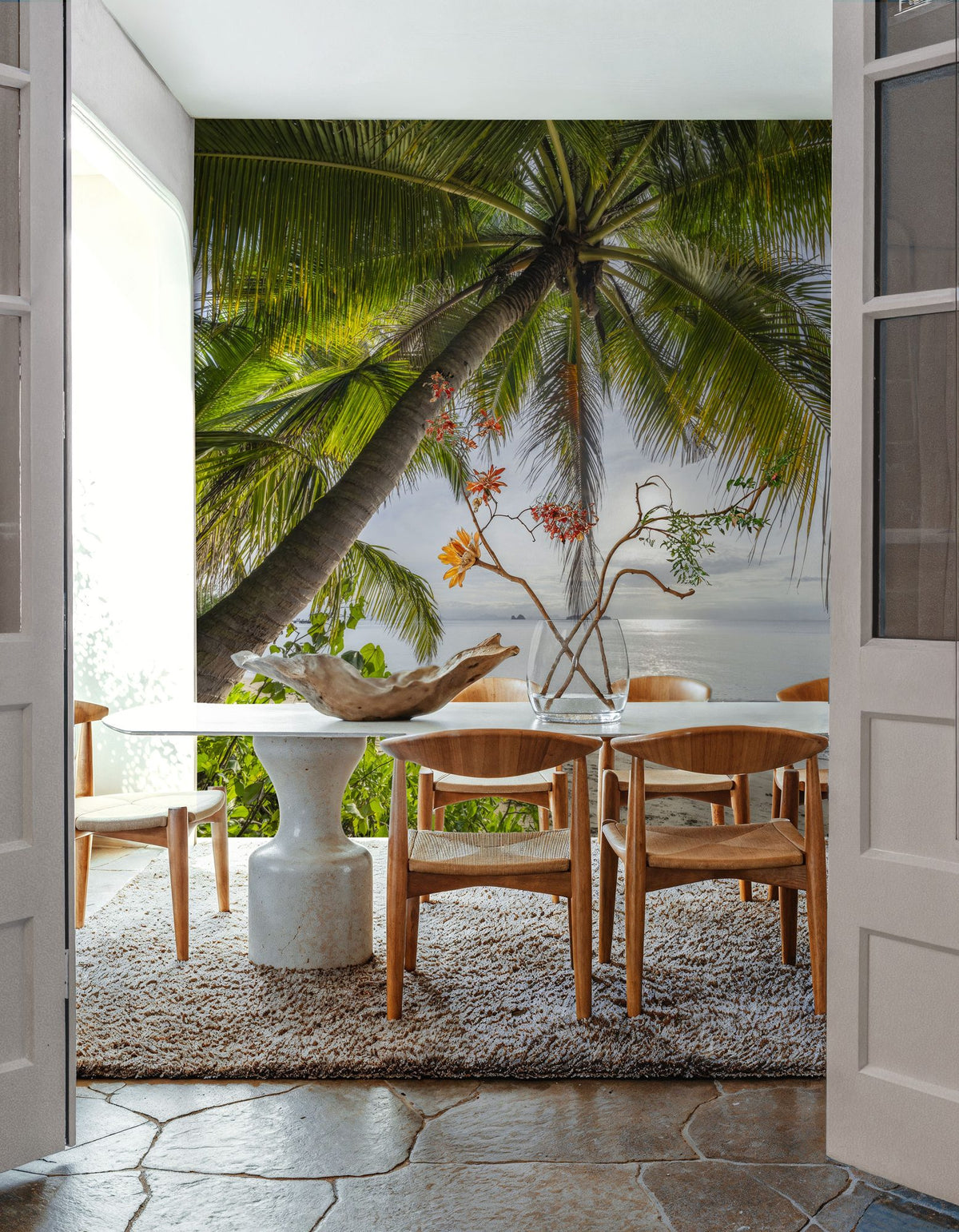 Island Serenity Mural Wallpaper - Warm Tone - room preview 03