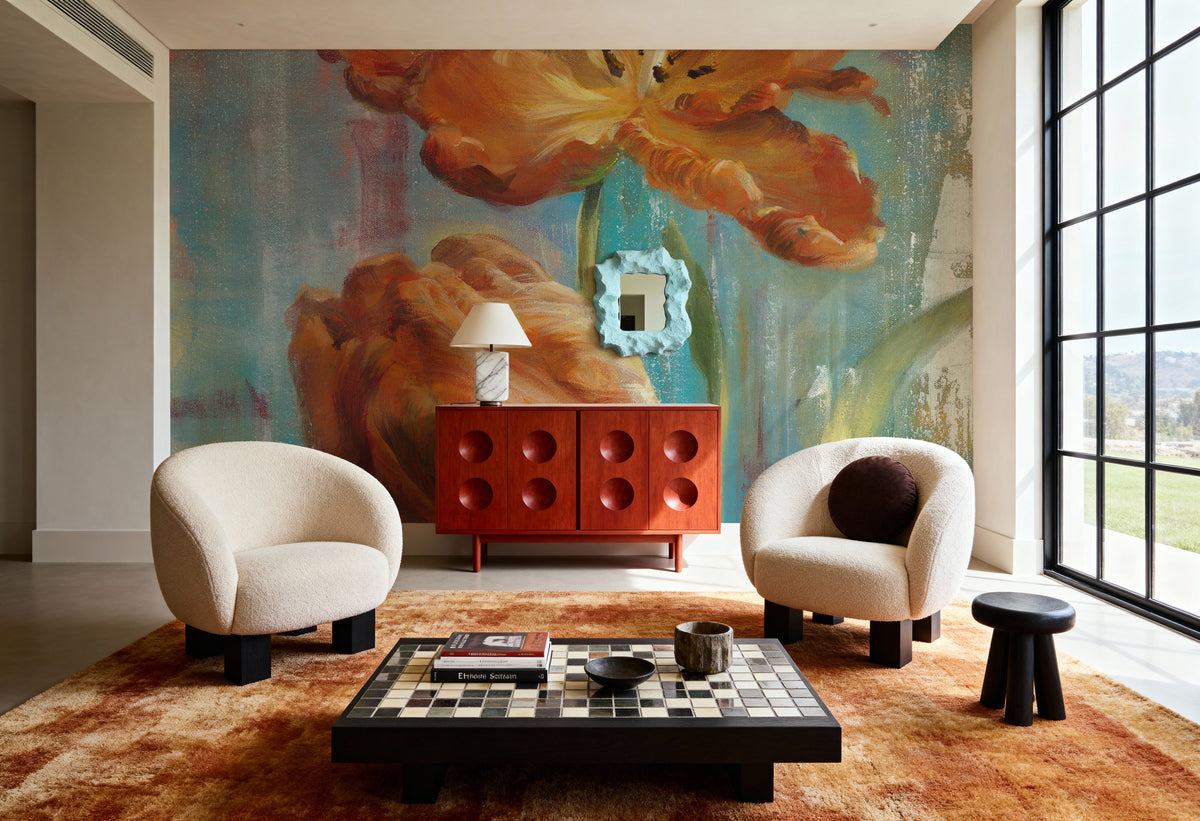 Parrot Tulips II Mural Wallpaper - room preview 03