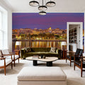 Tropical Harbor Twilight Mural Wallpaper - room preview 03