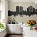 Norfolk Virginia Skyline Concrete Mural Wallpaper - room preview 03