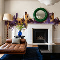 Manila Philippines Skyline Purple & Gold Mural Wallpaper - room preview 03