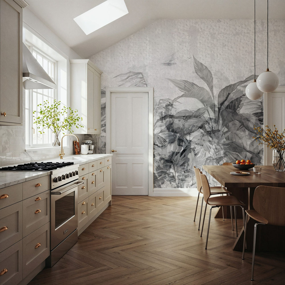 Reduced Forest Mural Wallpaper - room preview 03