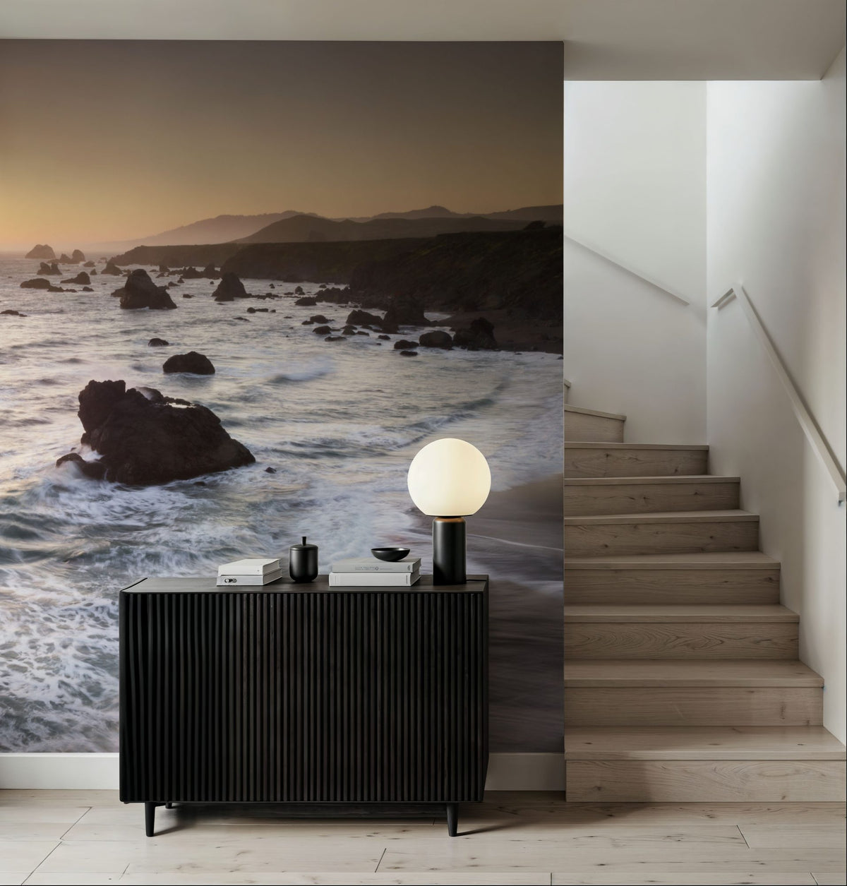Sonoma Coast Sunset Mural Wallpaper - room preview 03