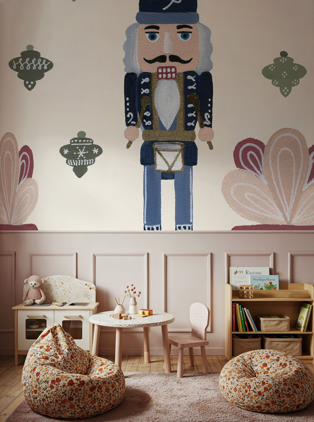Vintage Nutcrackers III Mural Wallpaper - room preview 03