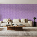Swaying Lines, Purple Mural Wallpaper - room preview 03