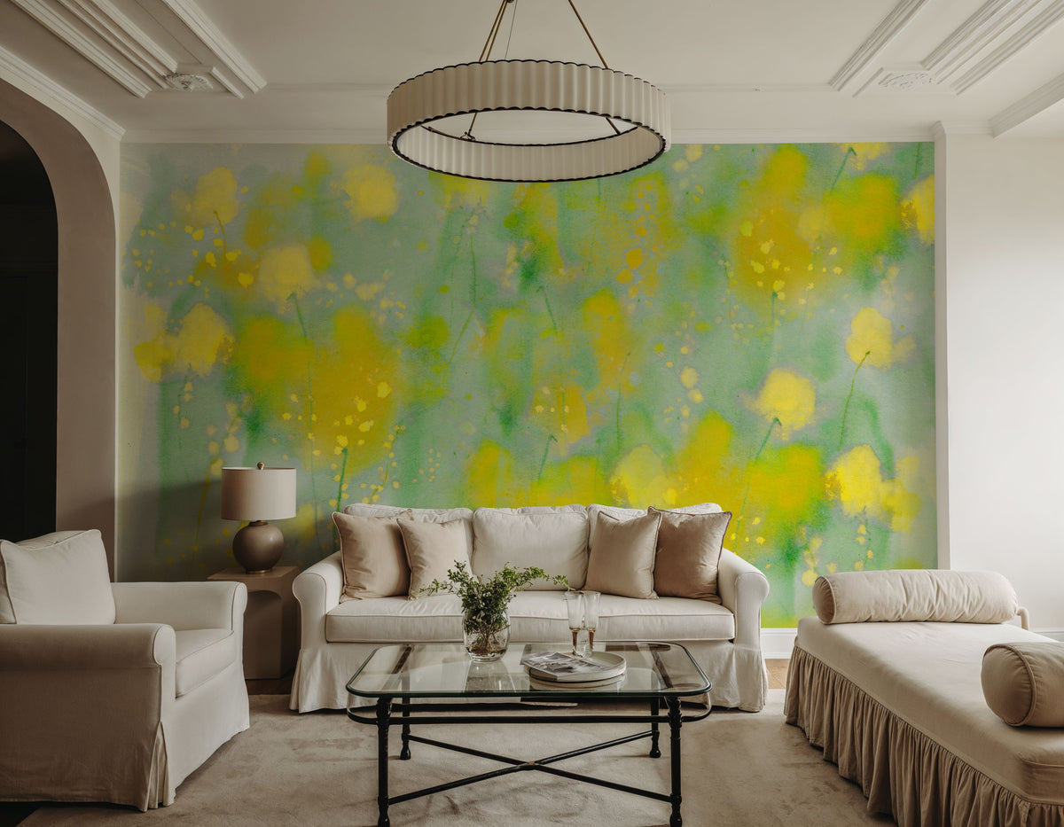 Mimosa Fields Mural Wallpaper - room preview 03
