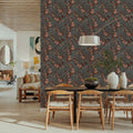 Milk Snakes & Blossoms Mural Wallpaper - room preview 03