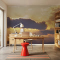 Golden Mountain Break Mural Wallpaper - room preview 03