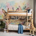 Rabbits II - Cute Baby Animals Series Mural Wallpaper - room preview 03
