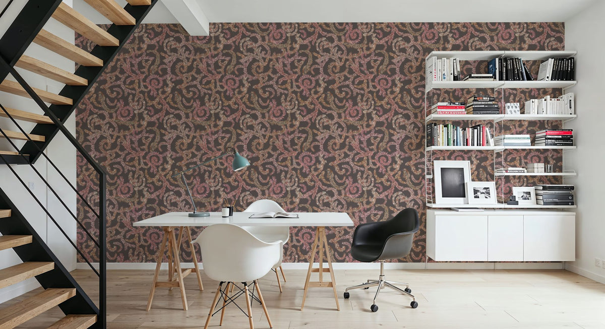 Olive Tree, Mauve Mural Wallpaper - room preview 03