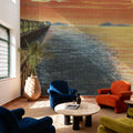Greetings From Train Sunset Mural Wallpaper - room preview 03