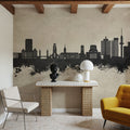 Duisburg Germany Skyline Concrete Mural Wallpaper - room preview 03