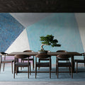 Paper Cut Cubes Mural Wallpaper - room preview 03