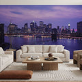 Twilight Bridge Horizon Mural Wallpaper - room preview 03