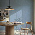 Mottled Linen Effect, Sky Blue Mural Wallpaper - Blue Tone - room preview 03