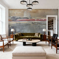 Rustic Abstract Mural Wallpaper - room preview 03