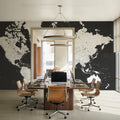 World Map Cities - Milo Mural Wallpaper - room preview 03