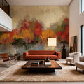 Autumn River Reflection Mural Wallpaper - room preview 03