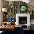 Vintage NY Brooklyn Bridge Skyline Mural Wallpaper - room preview 03