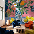 Flower Still Life with Lemons Mural Wallpaper - room preview 03