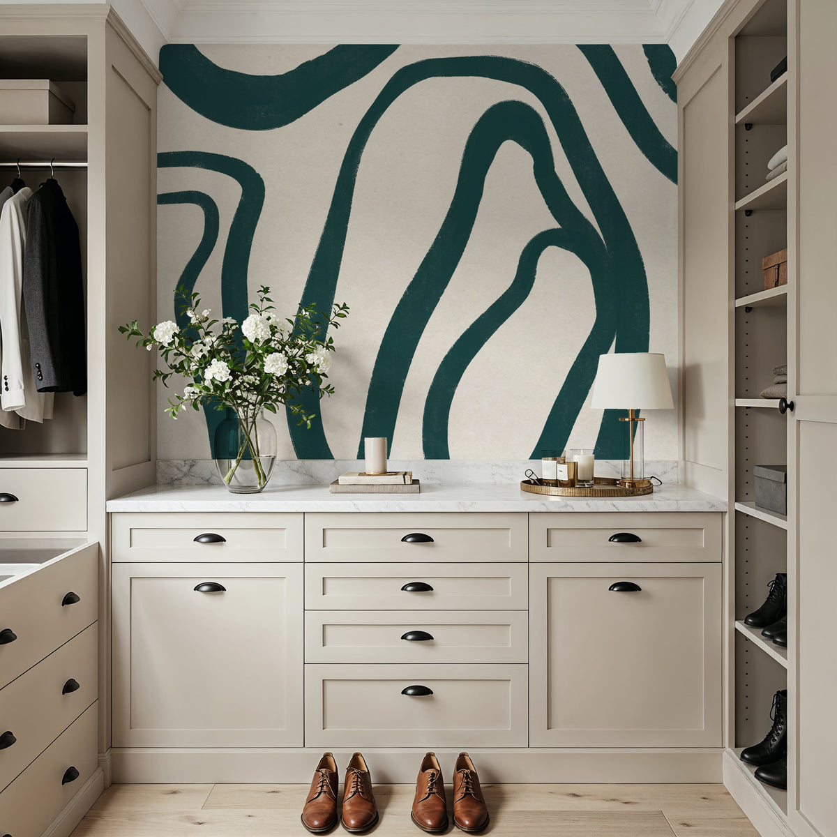 Organic Abstract III Mural Wallpaper - room preview 03