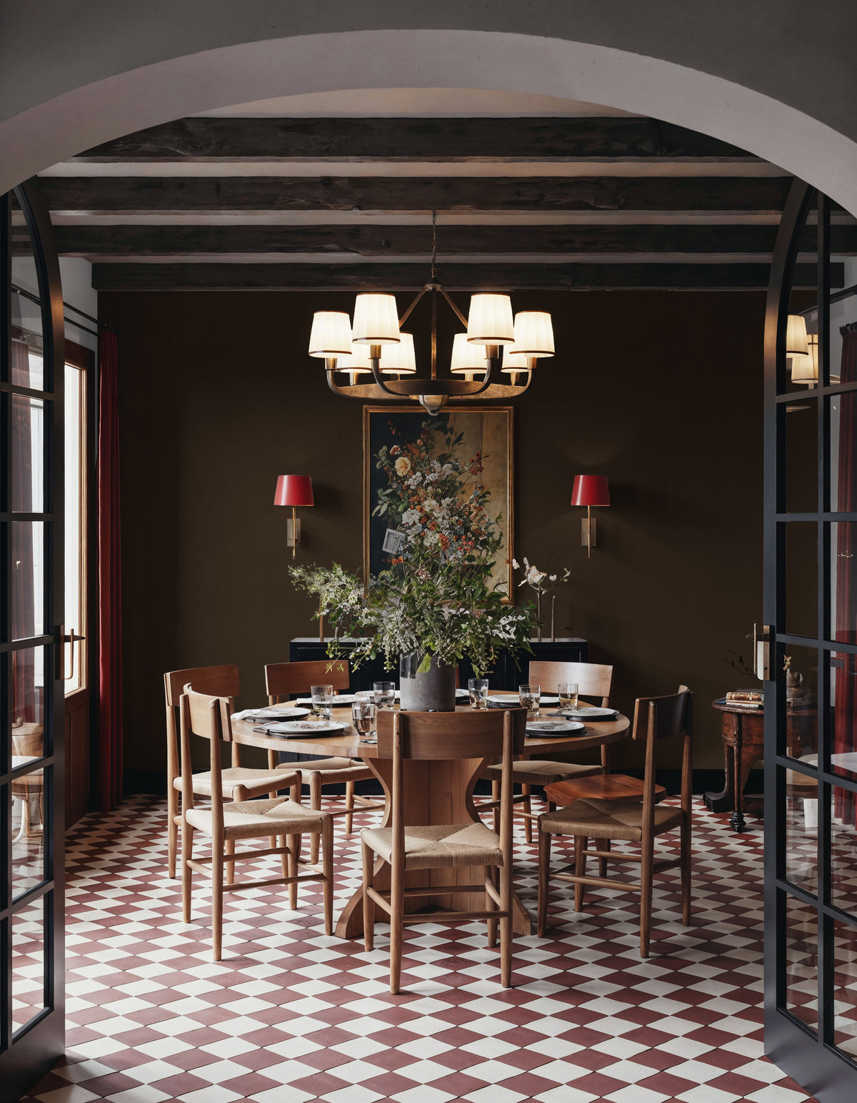 Linen Mist Murky Collection, Coffee Mural Wallpaper - room preview 03